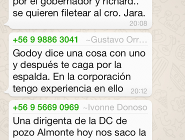 Escándalo: Filtran conversaciones de grupo de WhatsApp de Fulvio Rossi con inusuales comentarios a políticos