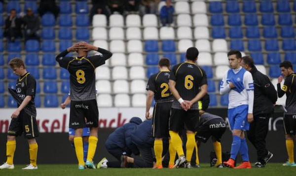 Futbolista Belga en estado crítico tras sufrir un infarto en la cancha