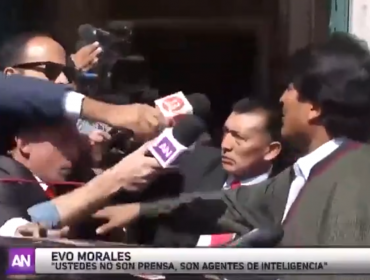 Evo Morales pensó que los supuestos "agentes" no eran "periodistas de la prensa"