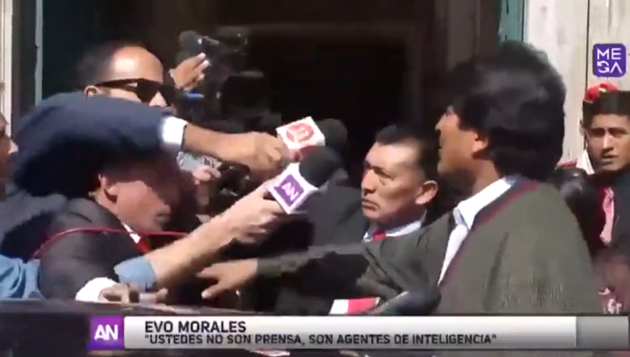 Evo Morales pensó que los supuestos "agentes" no eran "periodistas de la prensa"