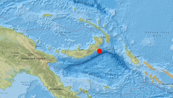 Terremoto de 7,4 grados sacude el este de Papúa Nueva Guniea