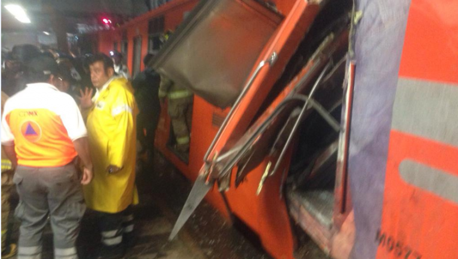Dos vagones del Metro en México chocan: no se registran fallecidos