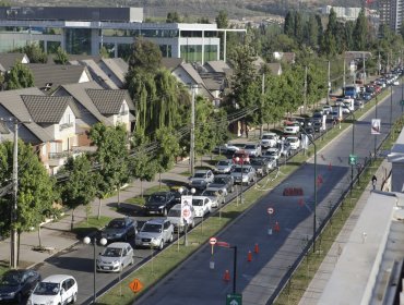 Protesta contra la delincuencia en sector de Pedro Fontova, comuna de Huechuraba