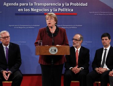 Tras anuncio de Gabinete Presidenta Bachelet presentó Agenda de Probidad