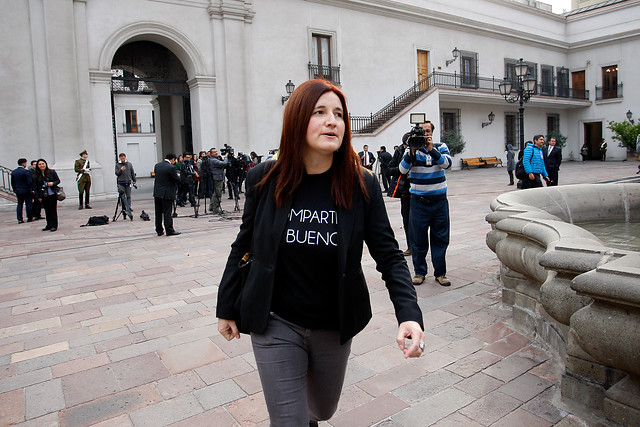 Esta mañana dejó La Moneda la ex jefa de gabinete de Dávalos, Erika Silva