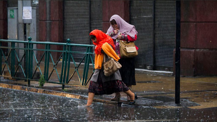 Temporal en el sur: Frente de mal tiempo en imágenes