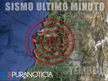 Sismo de 4.5 Richter se percibe en la zona centro del país