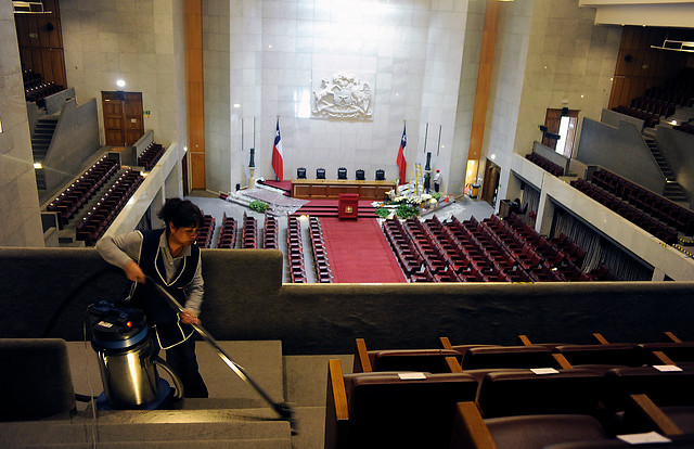 Así se preparan en el Congreso Nacional para recibir a la Presidenta Bachelet este 21 de mayo