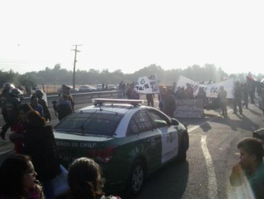 Se normaliza tránsito en Ruta 5 Norte tras manifestaciones