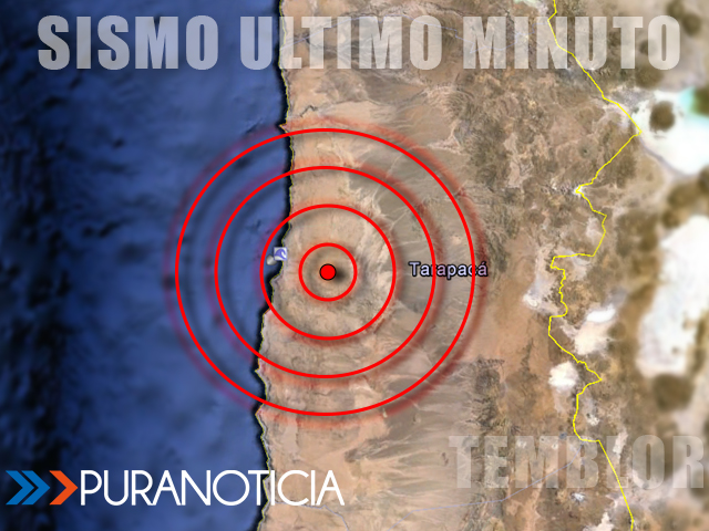 Sismo de 4,1 Richter se percibe en Iquique