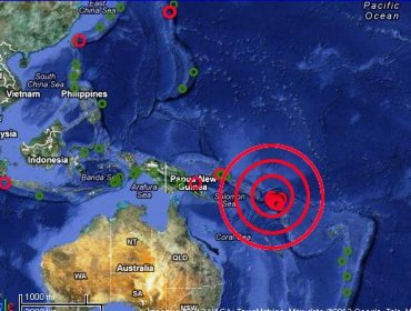 Un sismo de magnitud 6,8 sacude el este de las Islas Salomón