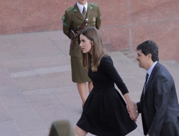 Millaray Viera se robó todas las miradas al acompañar al ministro Díaz en su primera cuenta pública