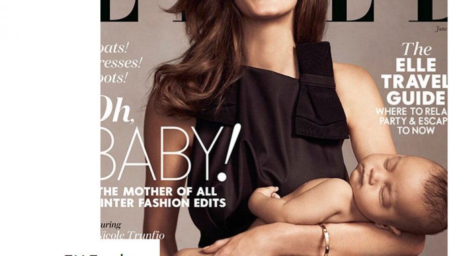 Polémica por portada de revista “Elle Australia” donde se muestra a una modelo amamantando