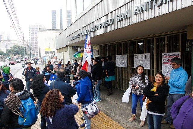 Valparaíso: Trabajadores de la Fenats se toman Servicios de Salud