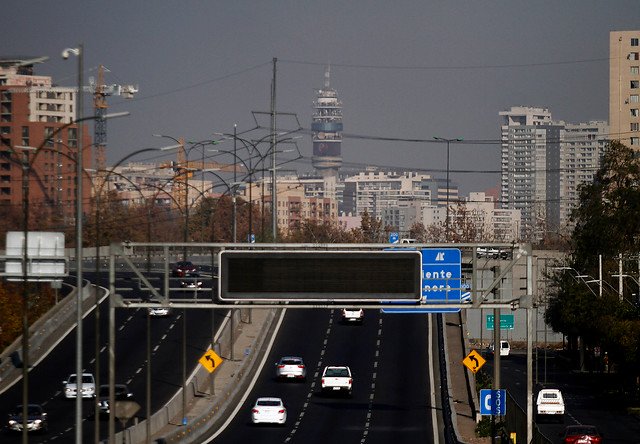 Altos índices de contaminación en Santiago
