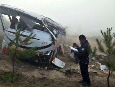 Al menos 12 muertos y 38 heridos en accidente de autobús en México