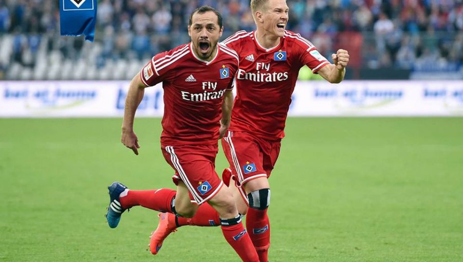 Marcelo Díaz salva del descenso a Hamburgo con golazo