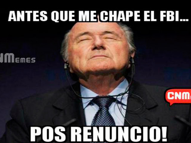 Los memes se toman las redes sociales tras la renuncia de Blatter a la FIFA