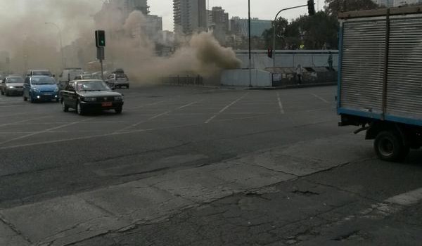 Controlan emergencia en túnel de la Autopista Central y se normaliza el Metro