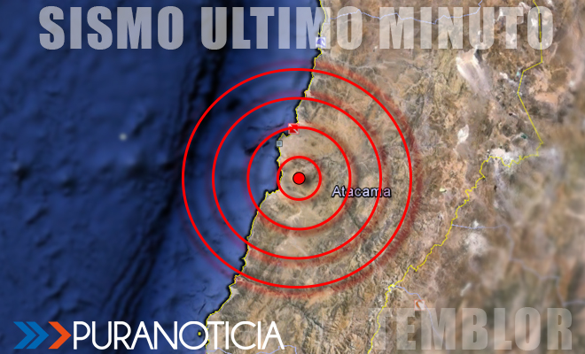 Sismo de 4.7 grados Richter sacude a las regiones de Atacama y Coquimbo