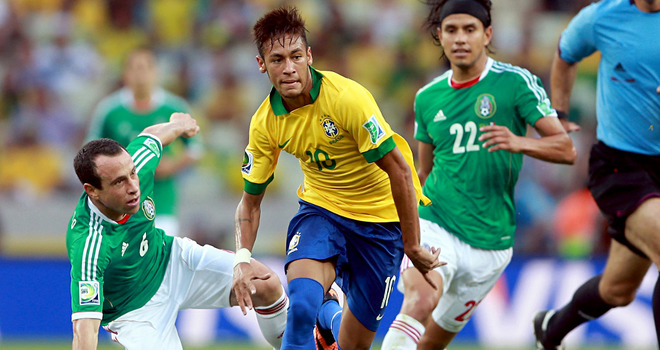 Brasil y México se enfrentan en amistoso con miras a la Copa América 2015