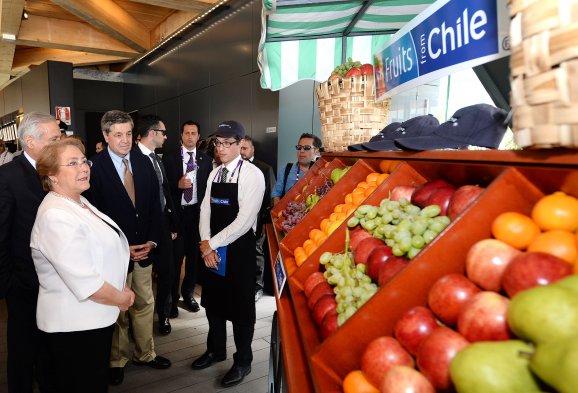 Presidenta Bachelet destacó progresos de Chile en la Expo Milán 2015