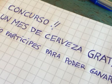 Insólito concurso que invita a no participar para ganar un mes de cervezas gratis