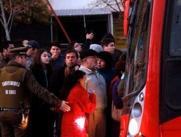 Express Santiago se querellará por incidentes en huelga de Transantiago