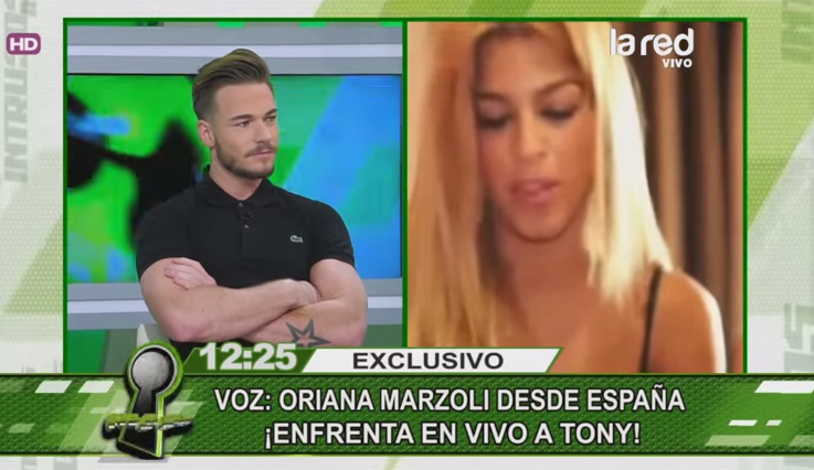 Oriana Mazoli y Tony Spina discuten sin filtro en programa Intrusos