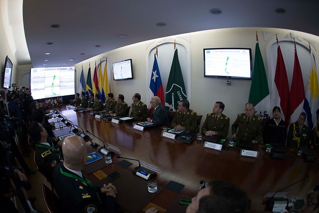 Copa América: Burgos se reunió con policías de los 9 países participantes