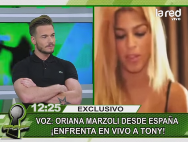 Oriana Mazoli y Tony Spina discuten sin filtro en programa Intrusos