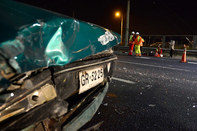 Conductor fallece tras accidente múltiple en Quilicura