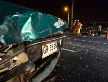 Conductor fallece tras accidente múltiple en Quilicura