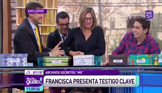 La dolorosa caída de Karen Paola en Mucho Gusto
