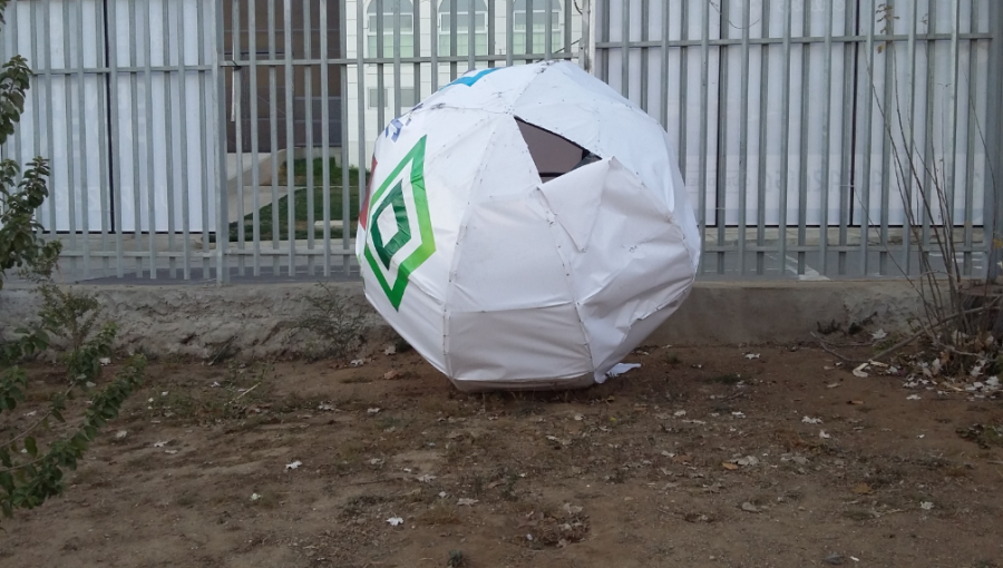 Destruyen pelota gigante de Copa América instalada en estadio de Valparaíso