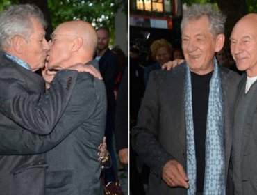 Impacto: Magneto y El Profesor X se besan en alfombra roja