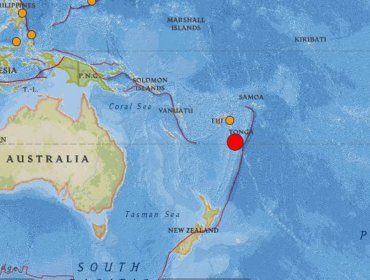 Terremoto de 6,3 sacude las aguas del Pacífico en el noroeste de Tonga