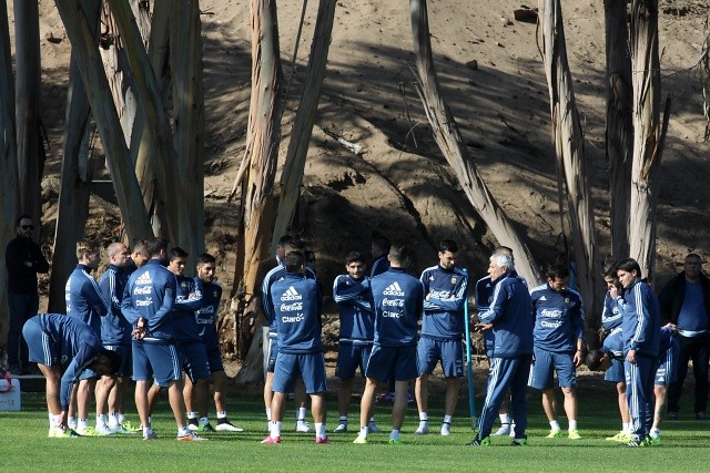 Copa América: Argentina practicó con suplentes a puertas abiertas