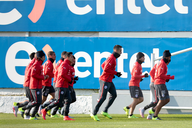 Copa América: Selección Chilena entrenó balón detenido en 'Pinto Durán'