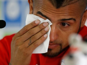 Arturo Vidal asume su culpa entre lágrimas