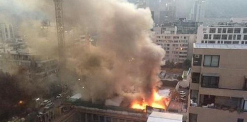 Bomberos controlan incendio en Providencia