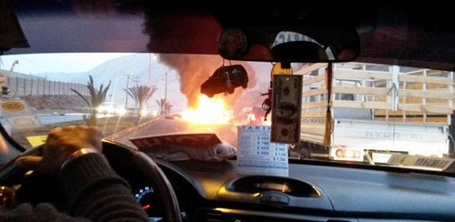 Camioneros instalaron barricadas en Iquique