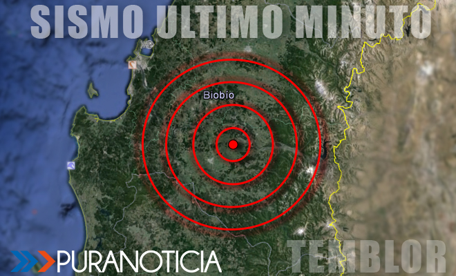 Sismo sacude Región del Bío Bío en la madrugada del sábado