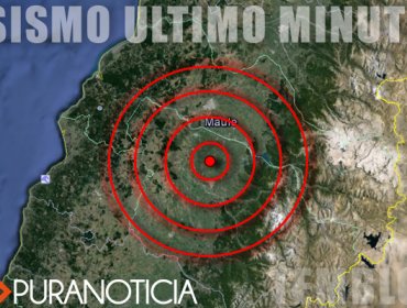 Sismo de 6.0 Ritcher se produjo a 53 Kms al noroeste de Concepción