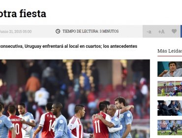 Prensa uruguaya asegura que "La Celeste" puede dar la sorpresa