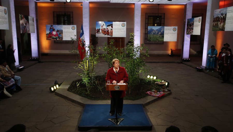 Presidenta Bachelet: “Seguimos en deuda con los pueblos indígenas"