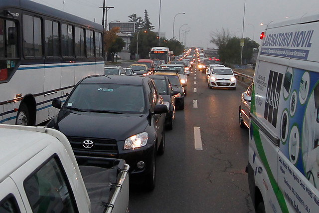 Accidente en Vespucio Sur genera gran congestión vehicular