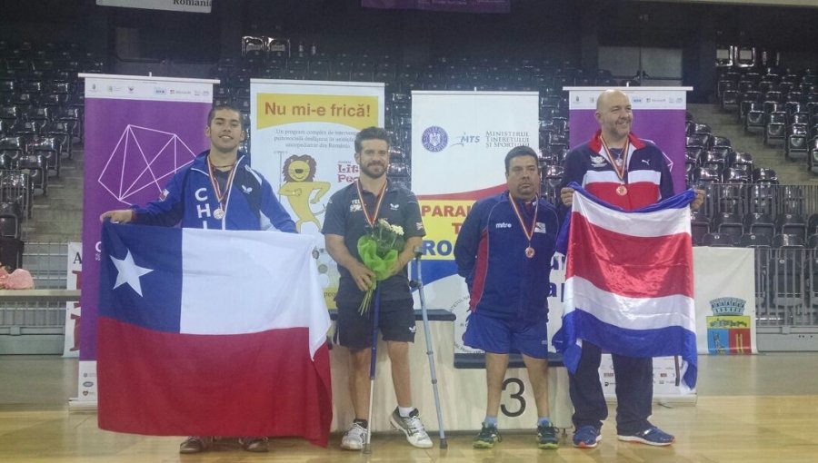 Paralímpico: Team Chile de tenis de mesa gana 3 platas y 1 bronce en Rumania