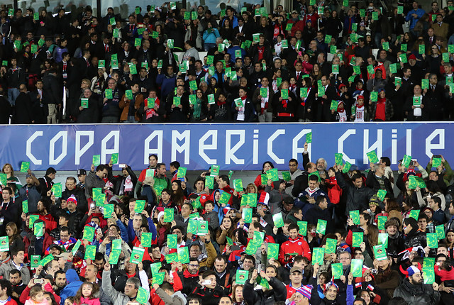 Copa América: Tarjeta Verde fue todo un éxito en los himnos de Chile y Perú