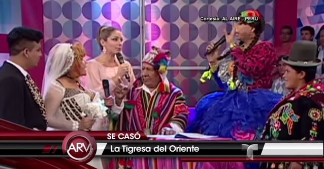 Tigresa del Oriente se casa con joven de 25 años durante programa de Tv